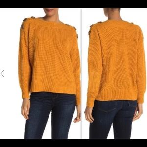 Philosophy mustard sweater